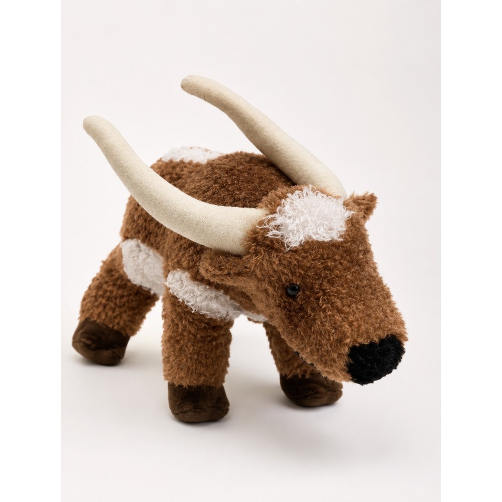 Douglas Cuddle Toy Zeb Longhorn Steer Plush Stuffed Animal Horns 11" Realistic